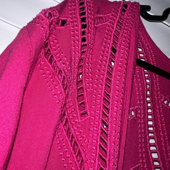 Torrid Magenta Open Front Kimono Wrap - Picture 5 of 7